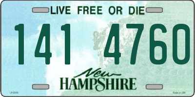 NH license plate 1414760