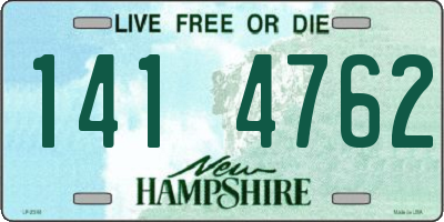 NH license plate 1414762