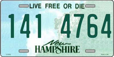 NH license plate 1414764