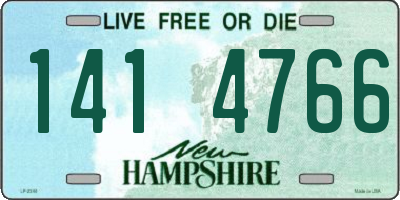 NH license plate 1414766