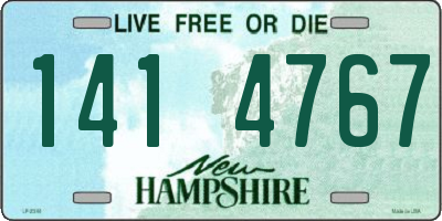 NH license plate 1414767