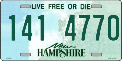 NH license plate 1414770