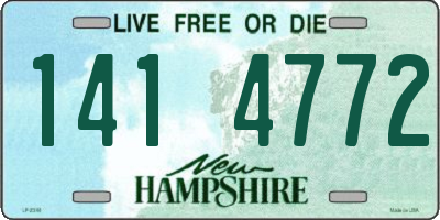 NH license plate 1414772