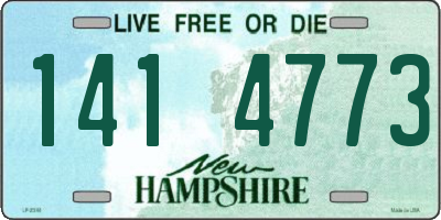 NH license plate 1414773