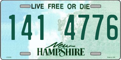 NH license plate 1414776