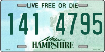 NH license plate 1414795
