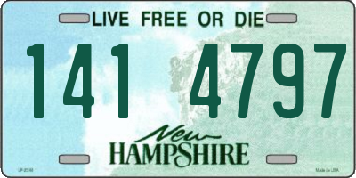 NH license plate 1414797