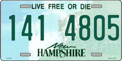 NH license plate 1414805
