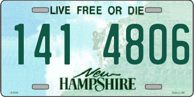 NH license plate 1414806