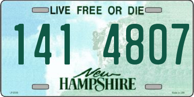 NH license plate 1414807
