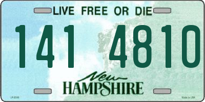 NH license plate 1414810