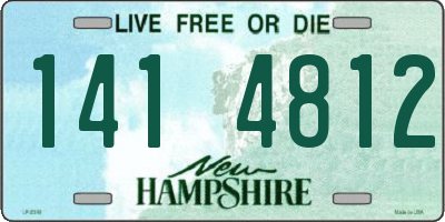 NH license plate 1414812