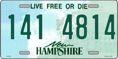NH license plate 1414814