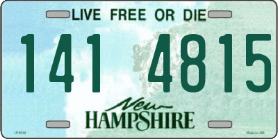 NH license plate 1414815