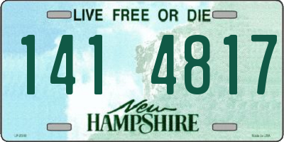 NH license plate 1414817
