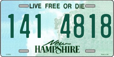 NH license plate 1414818