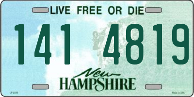 NH license plate 1414819