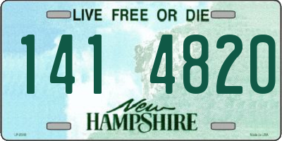 NH license plate 1414820