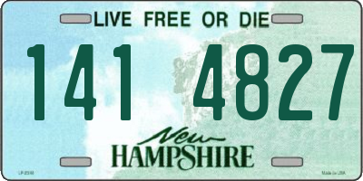 NH license plate 1414827