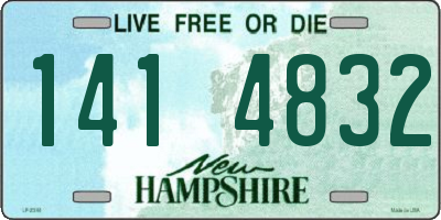 NH license plate 1414832