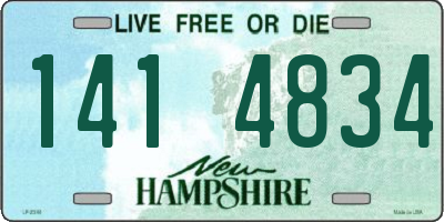 NH license plate 1414834
