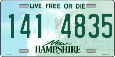 NH license plate 1414835