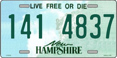 NH license plate 1414837