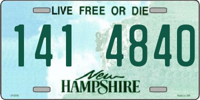 NH license plate 1414840