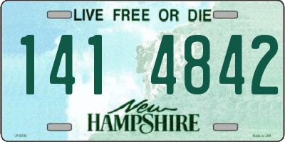 NH license plate 1414842