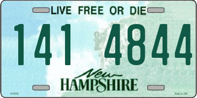 NH license plate 1414844