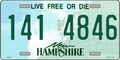 NH license plate 1414846