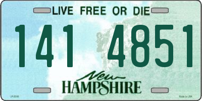 NH license plate 1414851