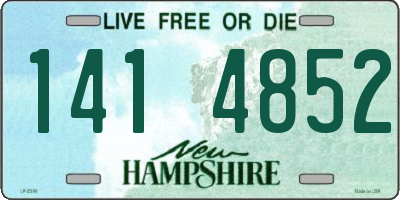 NH license plate 1414852