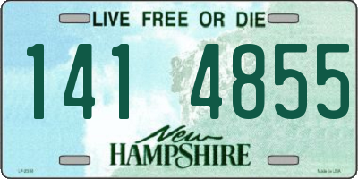 NH license plate 1414855