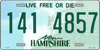 NH license plate 1414857