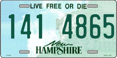 NH license plate 1414865