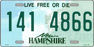 NH license plate 1414866