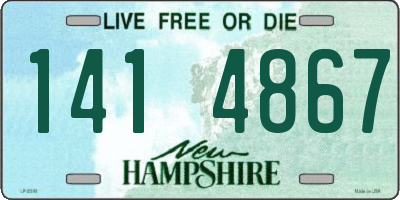 NH license plate 1414867