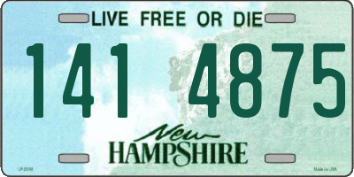 NH license plate 1414875