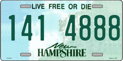 NH license plate 1414888