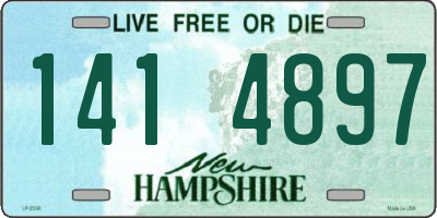 NH license plate 1414897