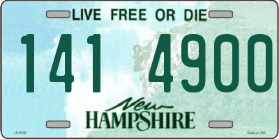 NH license plate 1414900