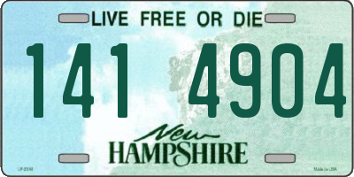 NH license plate 1414904