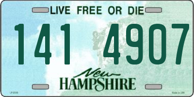 NH license plate 1414907