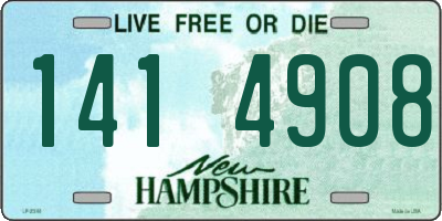 NH license plate 1414908