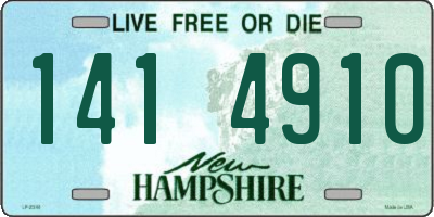 NH license plate 1414910
