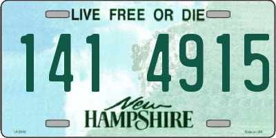 NH license plate 1414915