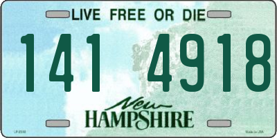 NH license plate 1414918