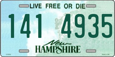 NH license plate 1414935