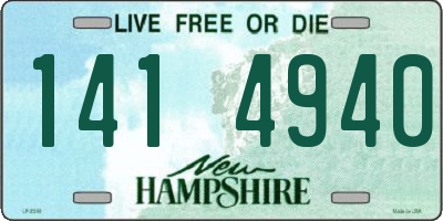 NH license plate 1414940